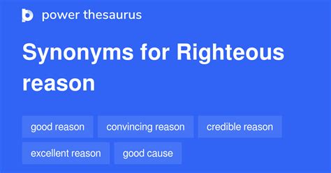 20 synonyms for self-righteous sanctimonious, smug, pious, superior, complacent, hypocritical, pi, too good to be true, self-satisfied, goody-goody. . Thesaurus righteous